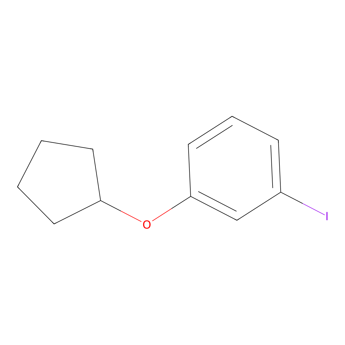1-(Cyclopentyloxy)-3-iodobenzene molecular structure, CAS 156575-17-6
