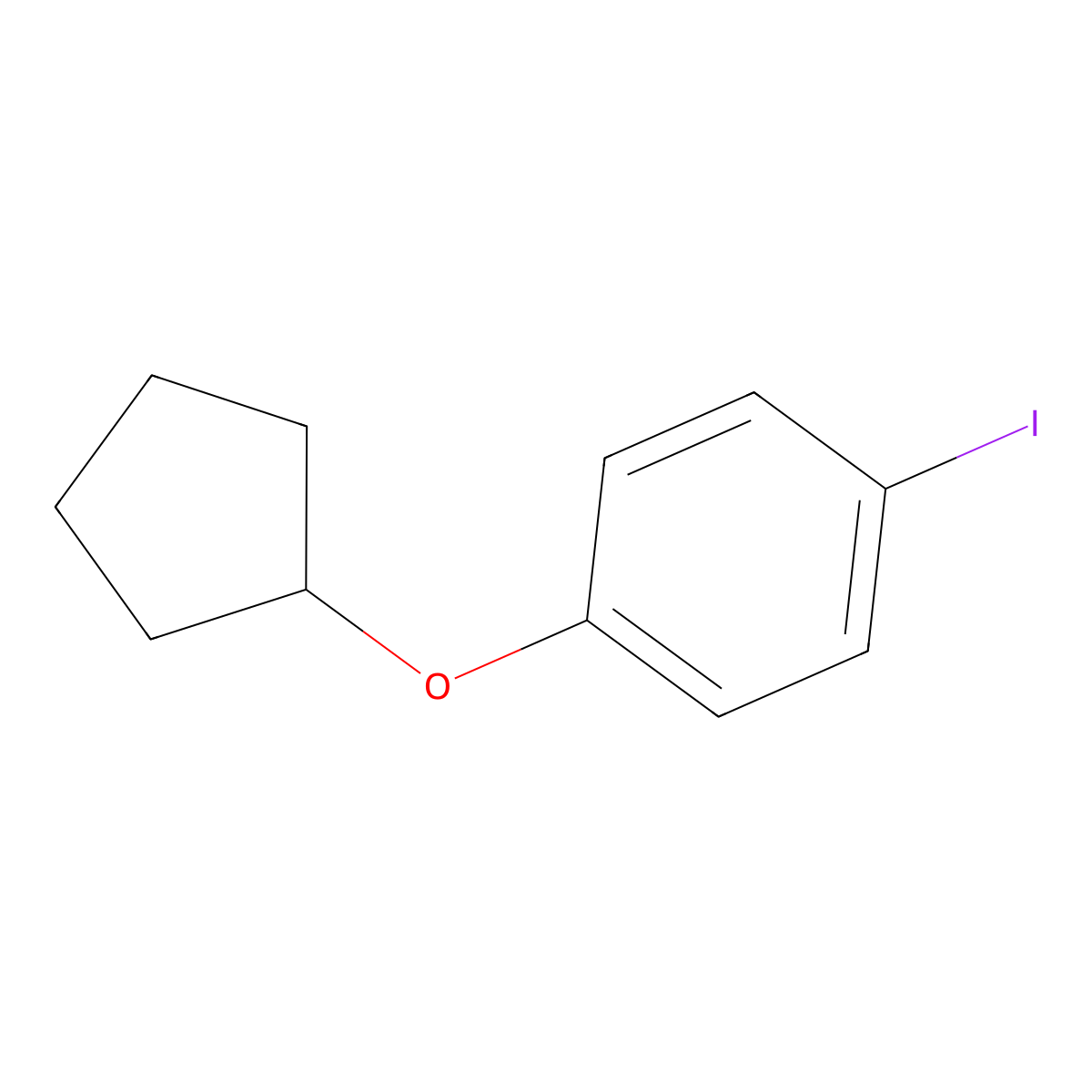 1-(Cyclopentyloxy)-4-iodobenzene molecular structure, CAS 156575-20-1