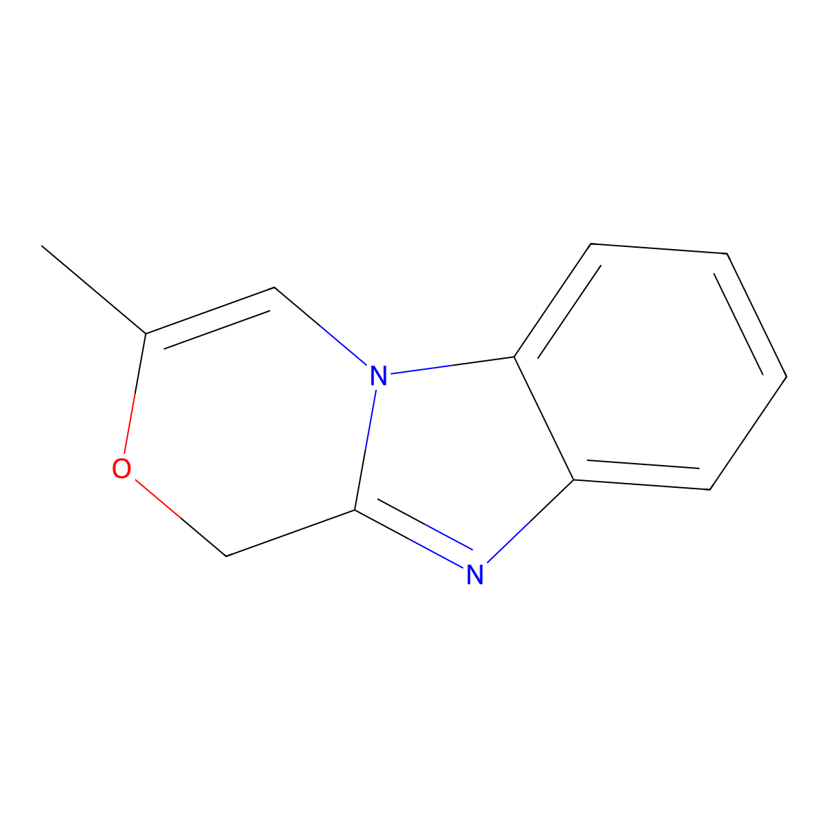3-methyl-1H-[1,4]oxazino[4,3-a]benzimidazole molecular structure, CAS 156576-12-4