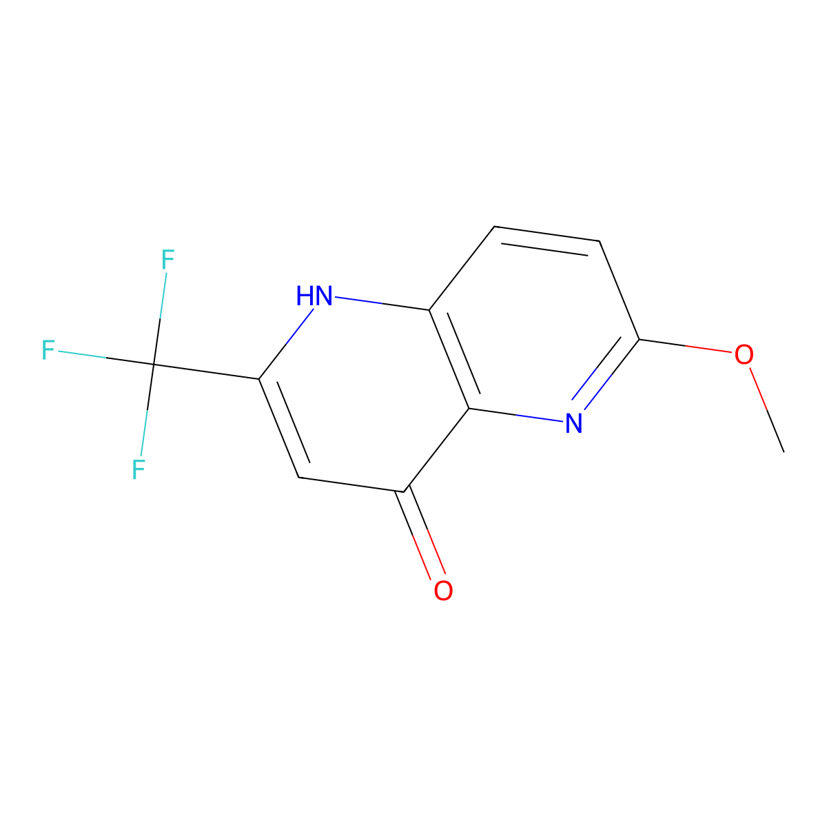 6-Methoxy-2-(trifluoromethyl)-1,5-naphthyridin-4-ol molecular structure, CAS 1565779-83-0