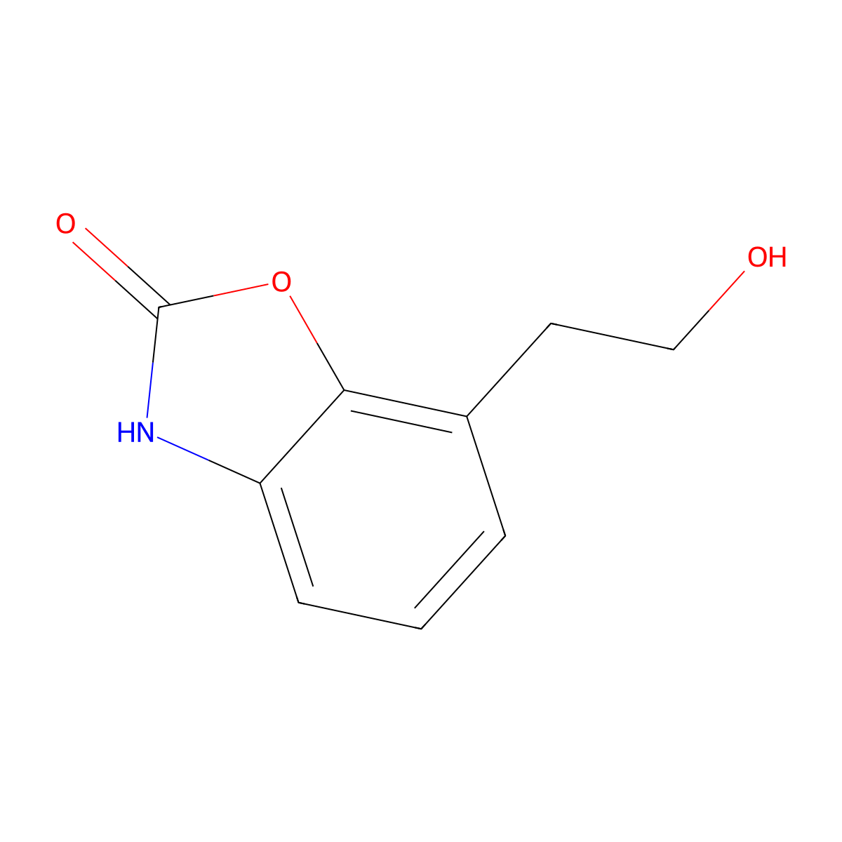 7-(2-Hydroxyethyl)-2,3-dihydro-1,3-benzoxazol-2-one molecular structure, CAS 1565827-87-3