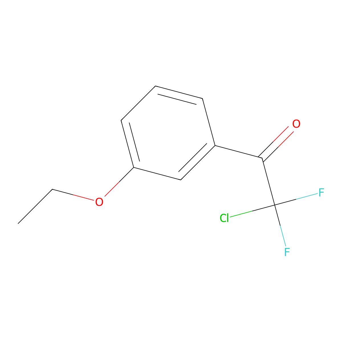 2-Chloro-1-(3-ethoxyphenyl)-2,2-difluoroethanone molecular structure, CAS 1565865-88-4