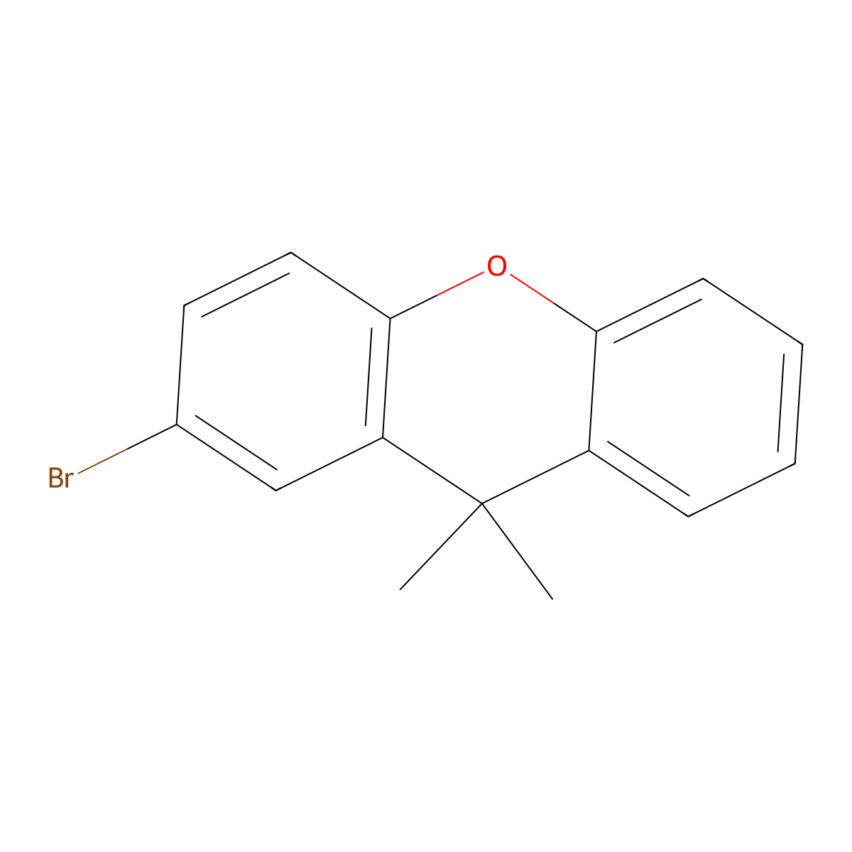2-Bromo-9,9-dimethyl-9H-xanthene molecular structure, CAS 1565868-91-8