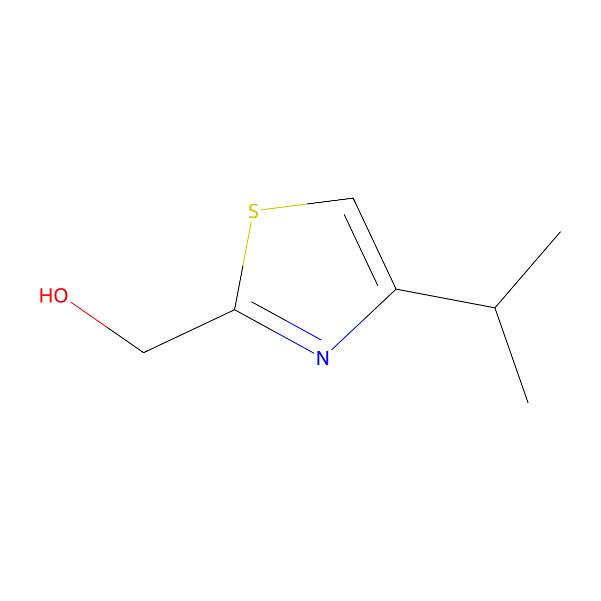 (4-Isopropylthiazol-2-yl)methanol molecular structure, CAS 156589-83-2