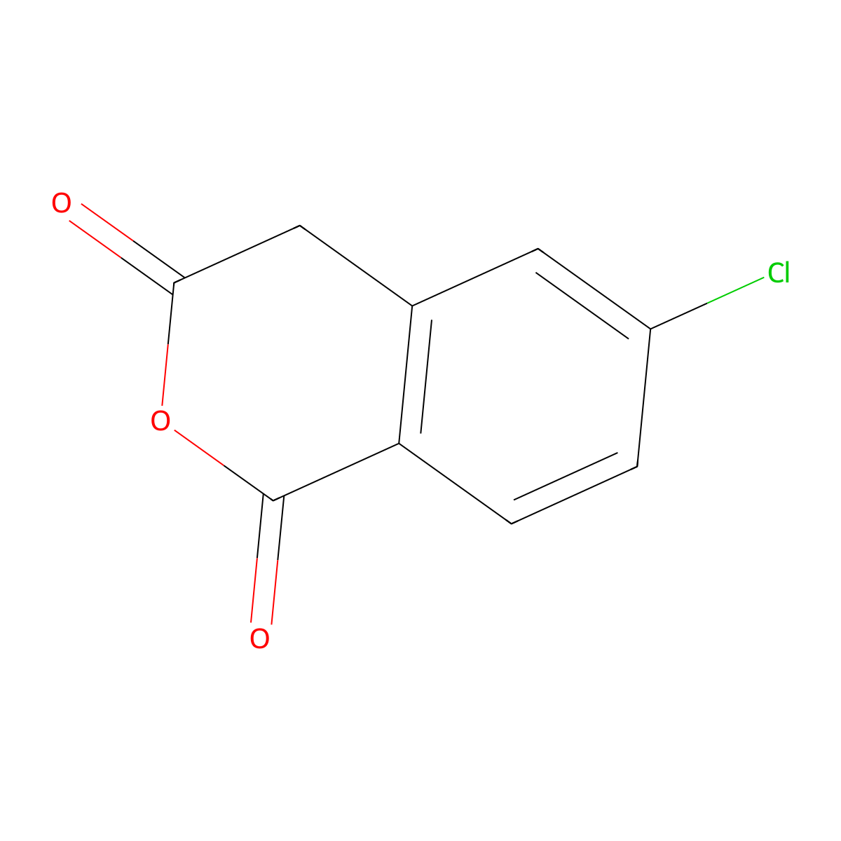 6-chloro-3,4-dihydro-1H-2-benzopyran-1,3-dione molecular structure, CAS 156590-23-7