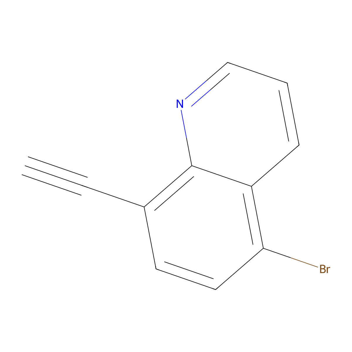 5-Bromo-8-ethynylquinoline molecular structure, CAS 1565917-41-0