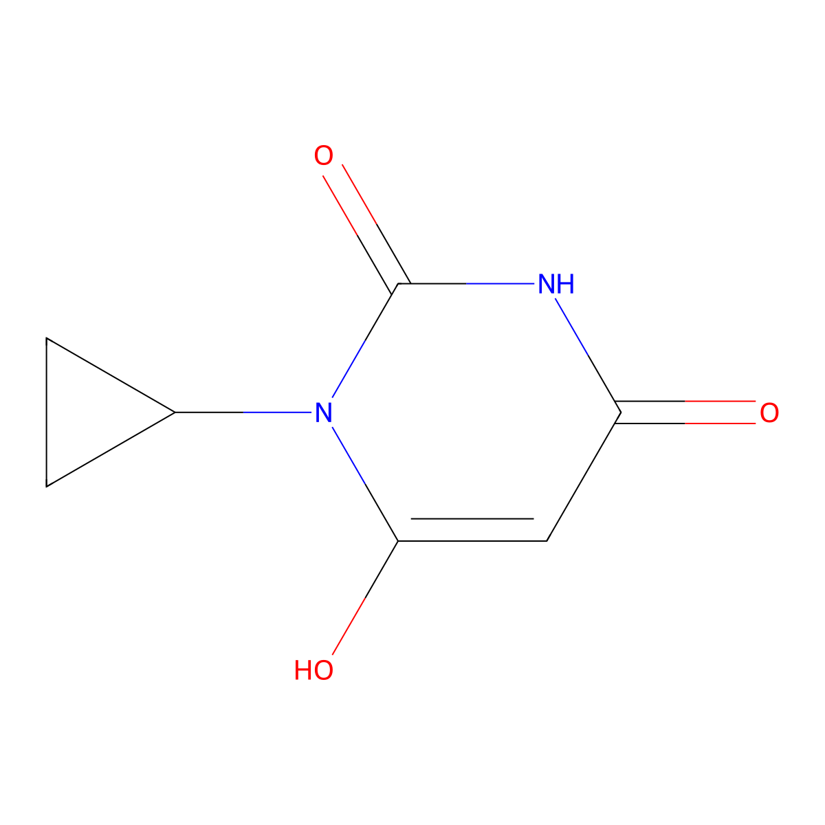 1-Cyclopropyl-1,3-diazinane-2,4,6-trione molecular structure, CAS 1565921-86-9