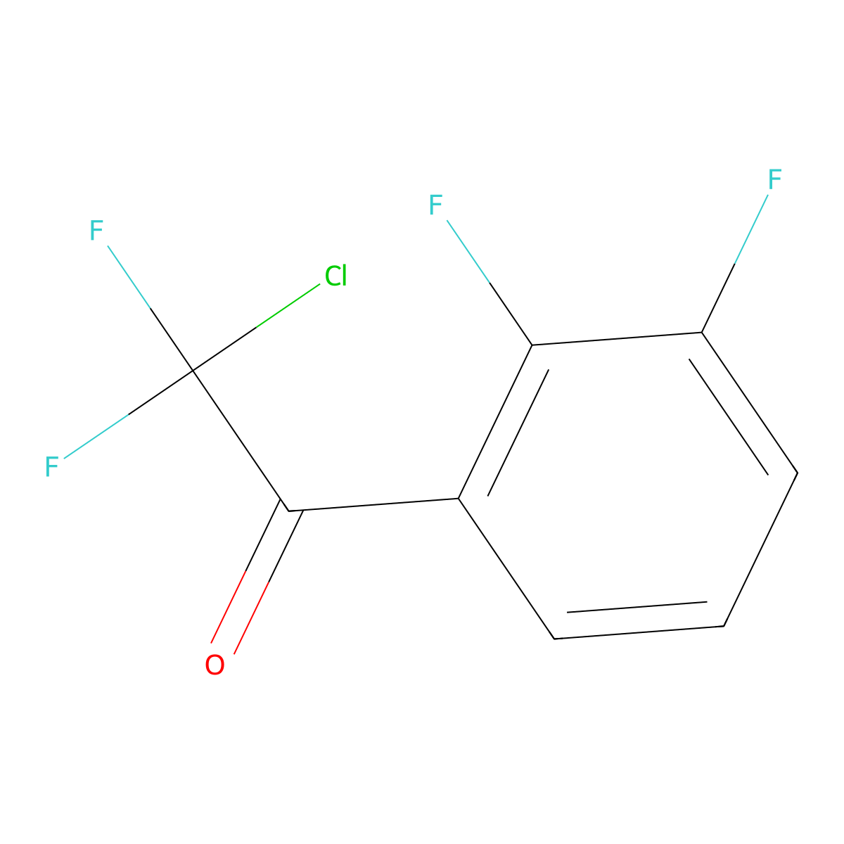 2-Chloro-1-(2,3-difluorophenyl)-2,2-difluoroethanone molecular structure, CAS 1565951-37-2