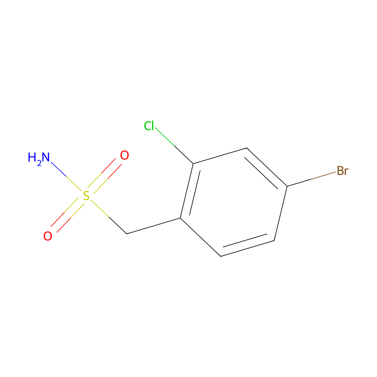 (4-Bromo-2-chlorophenyl)methanesulfonamide molecular structure, CAS 1565953-64-1