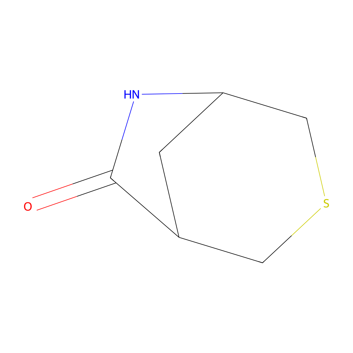 3-Thia-6-azabicyclo[3.2.1]octan-7-one molecular structure, CAS 156596-84-8