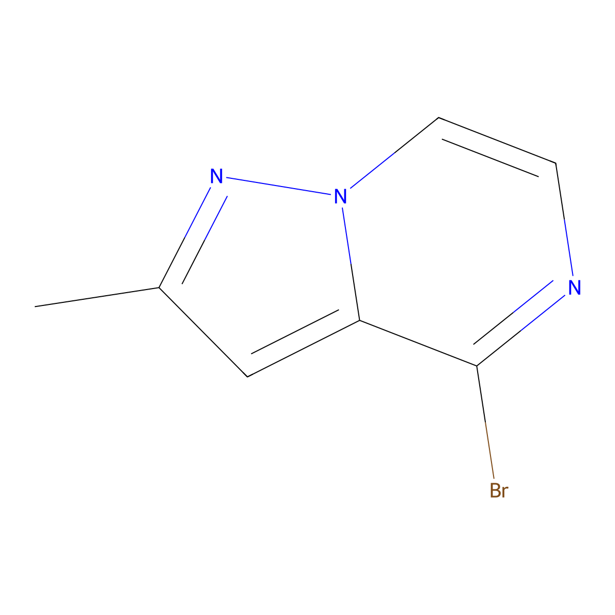 4-Bromo-2-methyl-pyrazolo[1,5-a]pyrazine molecular structure, CAS 1565966-04-2