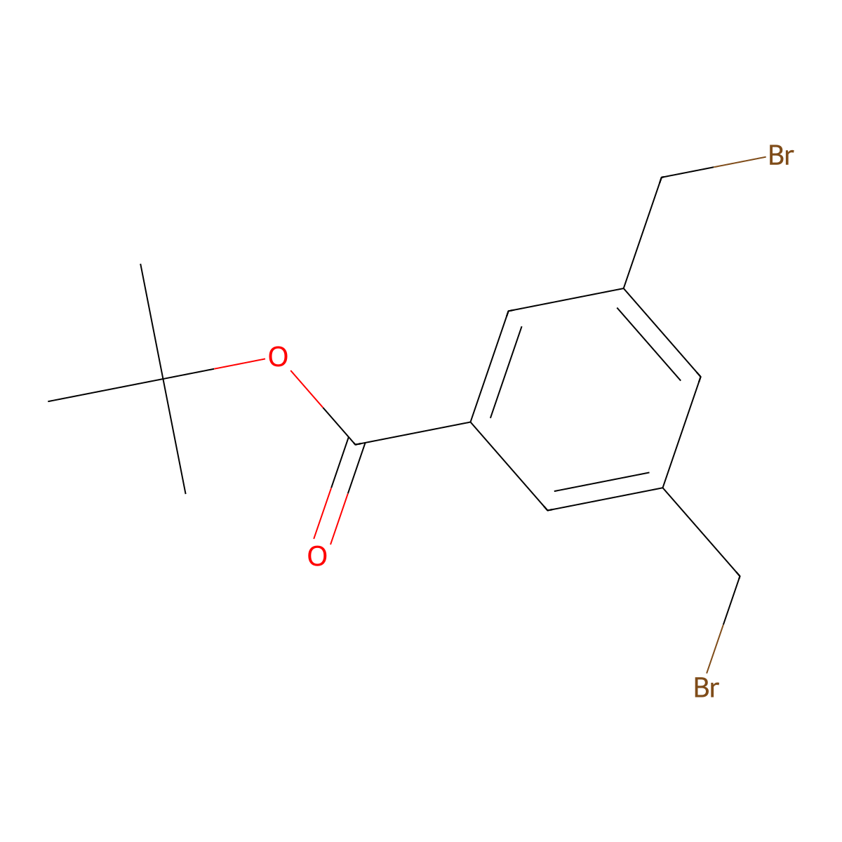 Tert-butyl 3,5-bis(bromomethyl)benzoate molecular structure, CAS 156597-80-7