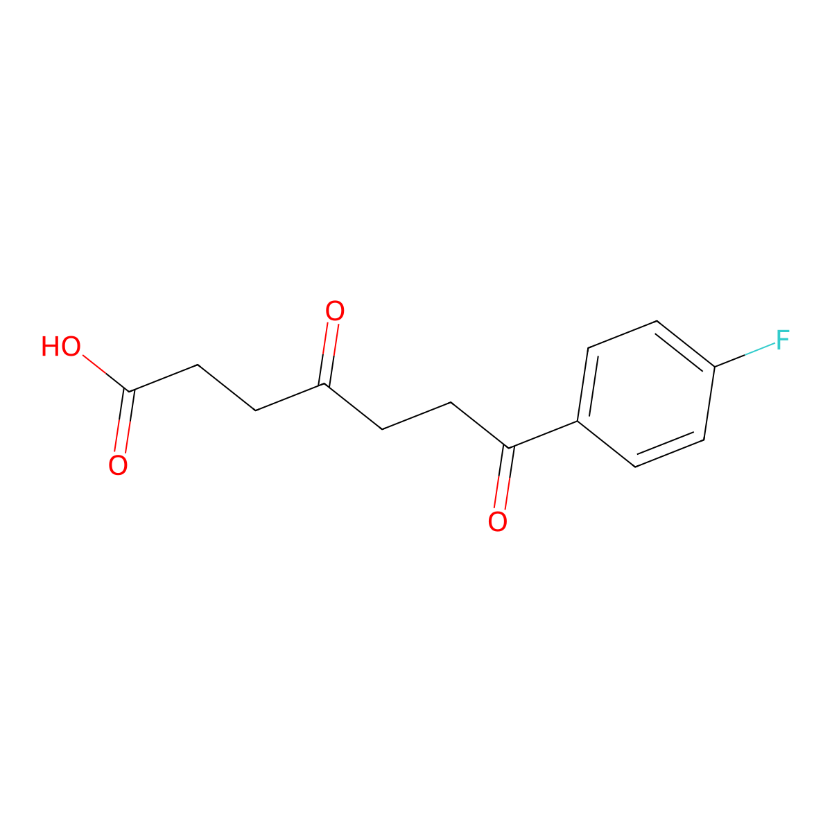7-(4-Fluorophenyl)-4,7-dioxoheptanoic acid molecular structure, CAS 1566-06-9