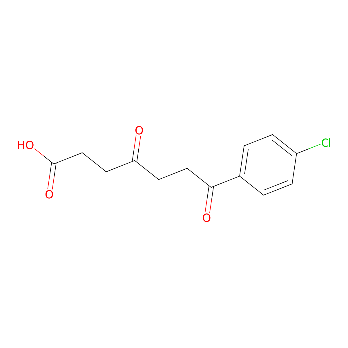7-(4-Chlorophenyl)-4,7-dioxoheptanoic acid molecular structure, CAS 1566-07-0