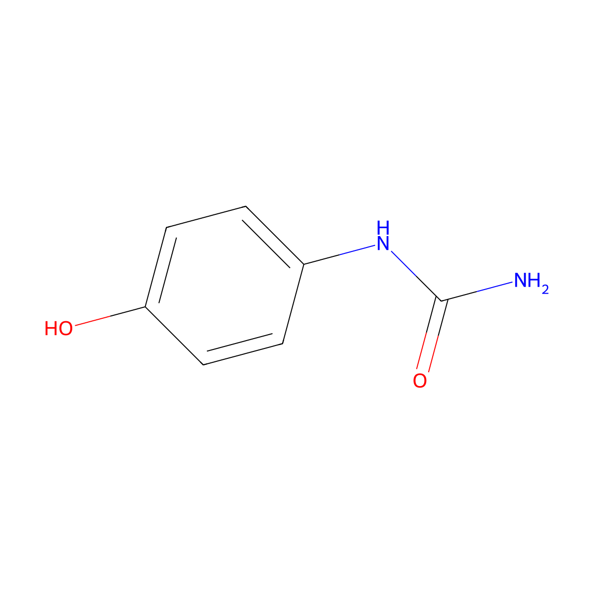 N-(4-Hydroxyphenyl)urea molecular structure, CAS 1566-41-2