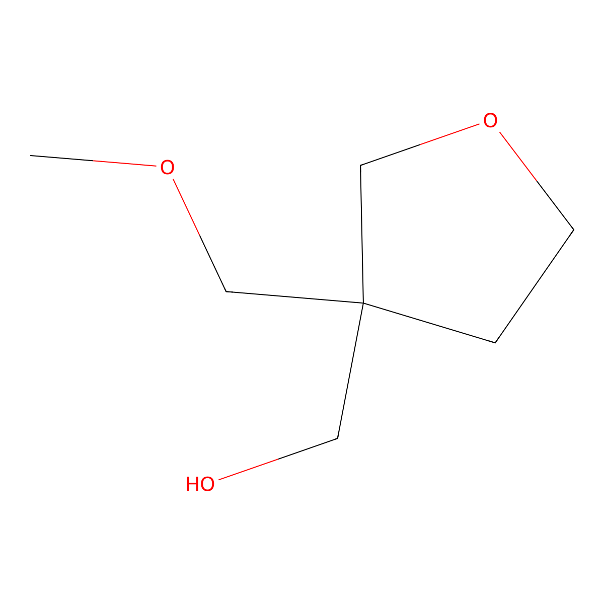 [3-(Methoxymethyl)oxolan-3-yl]methanol molecular structure, CAS 1566018-21-0