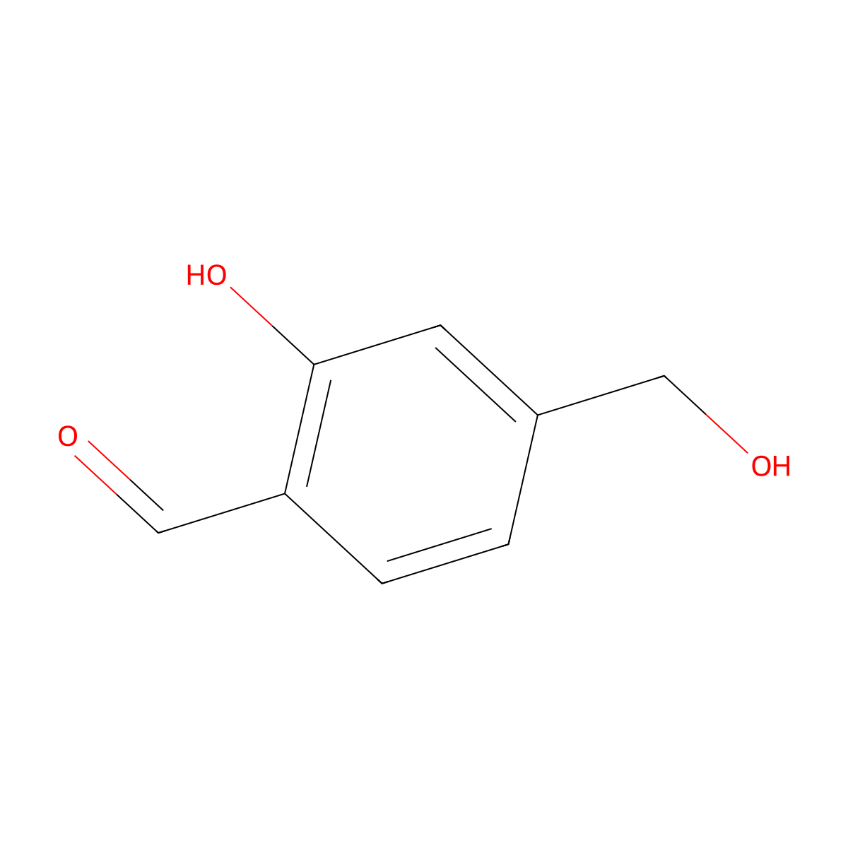 4-Hydroxymethylsalicylaldehyde molecular structure, CAS 156605-23-1