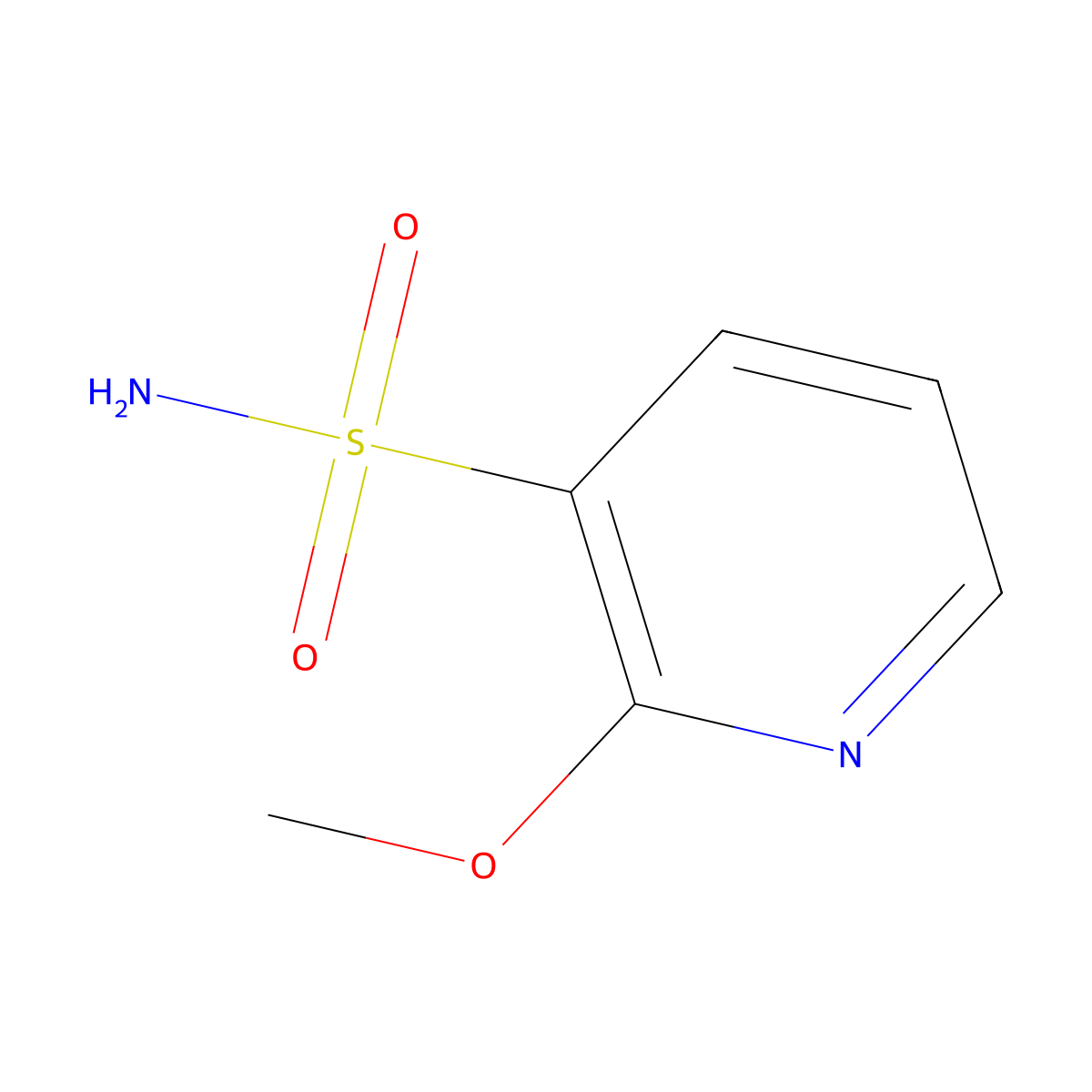 2-Methoxypyridine-3-sulfonamide molecular structure, CAS 1566061-98-0