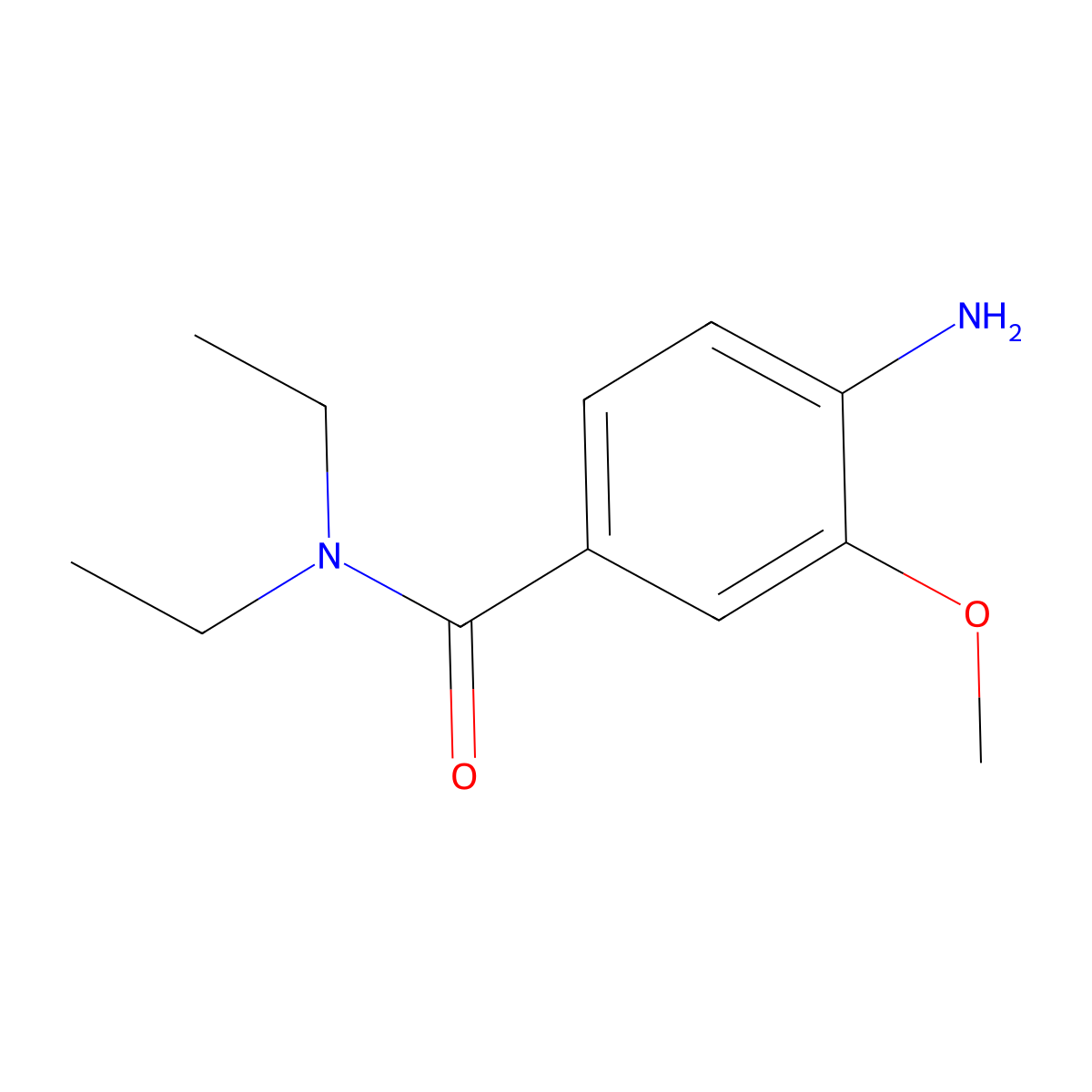 4-amino-N,N-diethyl-3-methoxybenzamide molecular structure, CAS 1566122-46-0