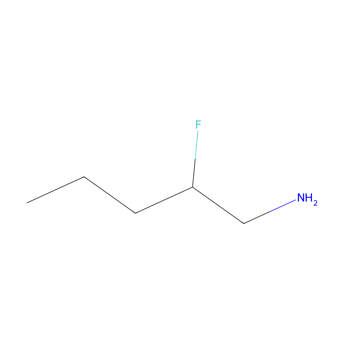 2-Fluoropentan-1-amine molecular structure, CAS 1566135-18-9
