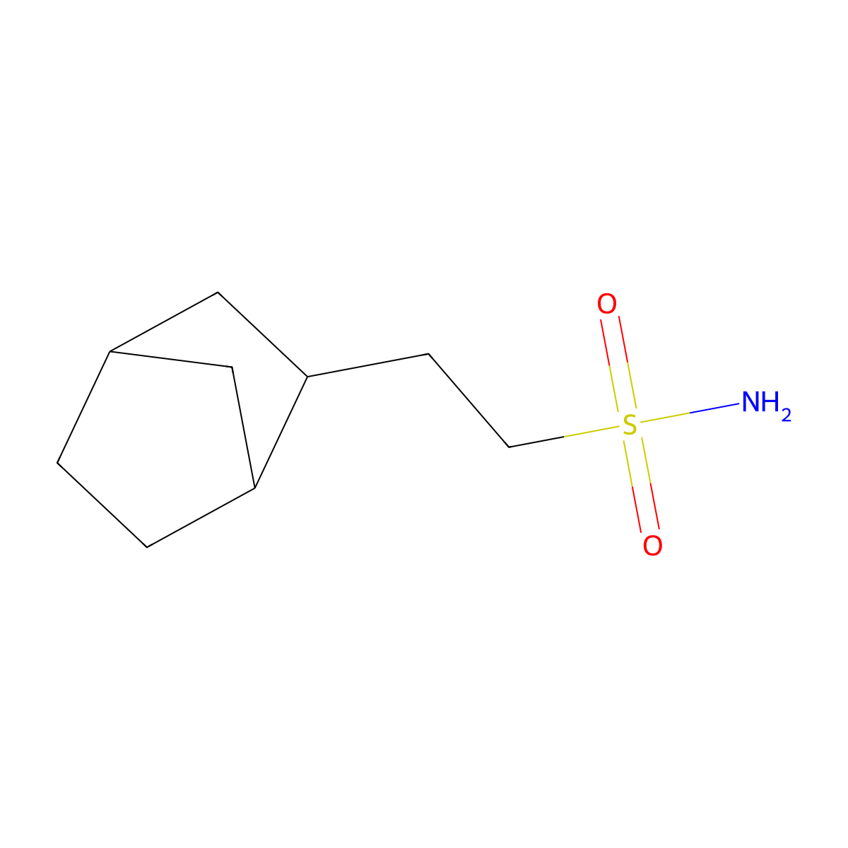 2-{Bicyclo[2.2.1]heptan-2-yl}ethane-1-sulfonamide molecular structure, CAS 1566140-48-4