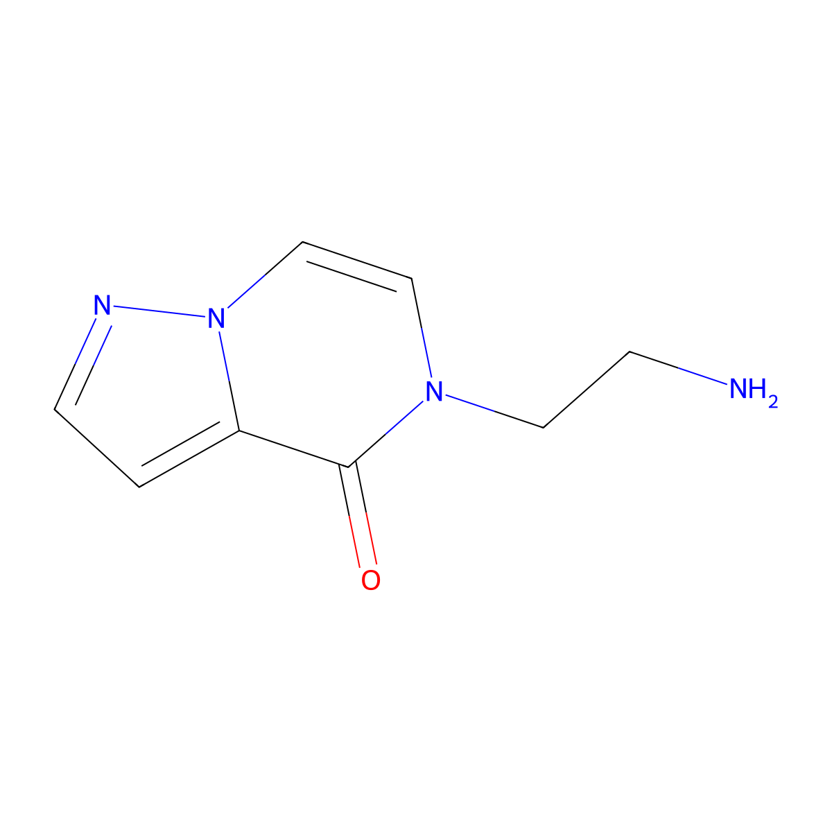 5-(2-aminoethyl)pyrazolo[1,5-a]pyrazin-4(5H)-one molecular structure, CAS 1566152-06-4
