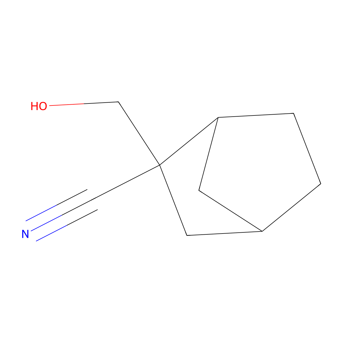 2-(Hydroxymethyl)bicyclo[2.2.1]heptane-2-carbonitrile molecular structure, CAS 1566161-52-1