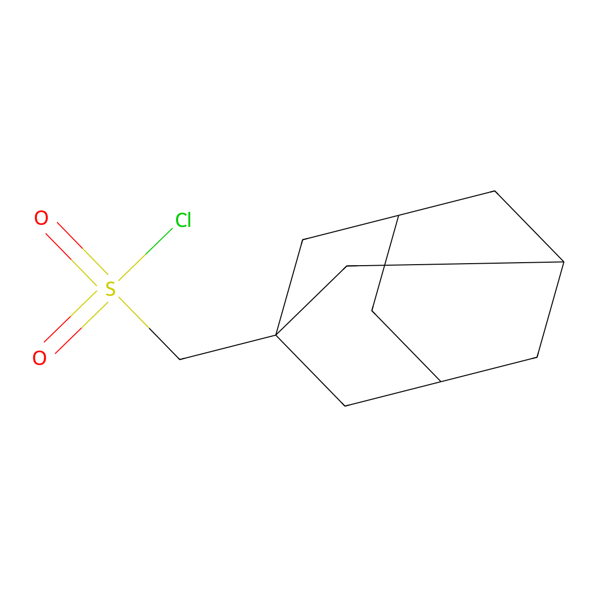 (Adamantan-1-yl)methanesulfonyl chloride molecular structure, CAS 1566171-98-9