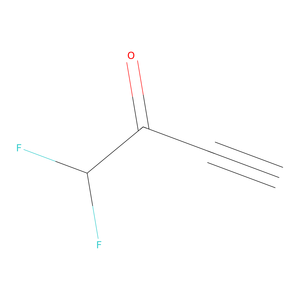 1,1-Difluorobut-3-yn-2-one molecular structure, CAS 1566205-09-1