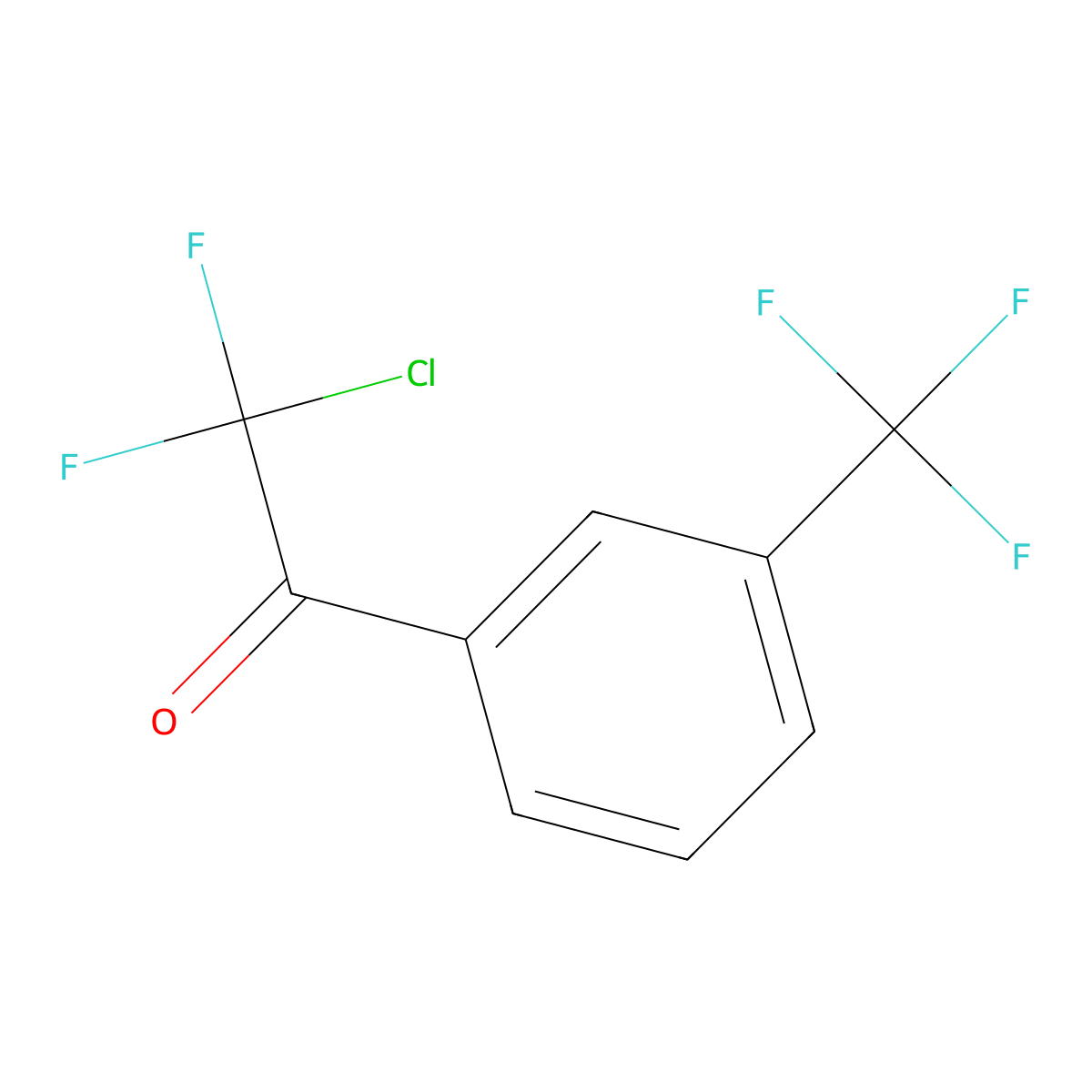 2-Chloro-2,2-difluoro-1-(3-(trifluoromethyl)phenyl)ethanone molecular structure, CAS 1566218-91-4