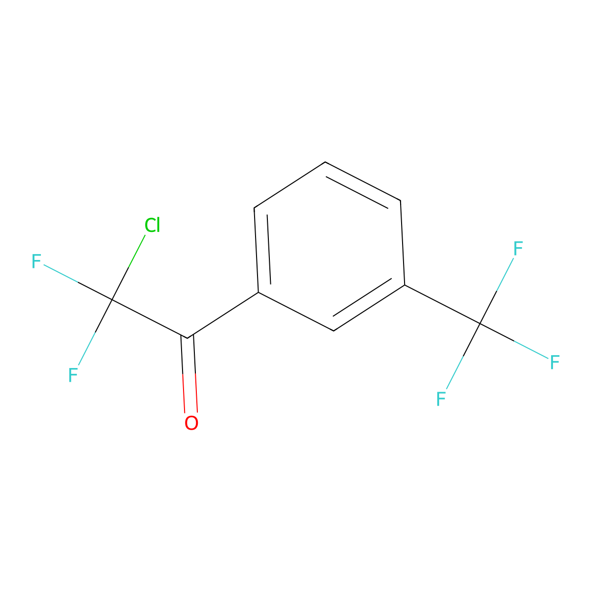 2-Chloro-2,2-difluoro-1-(3-(trifluoromethyl)phenyl)ethanone molecular structure, CAS 1566218-91-4
