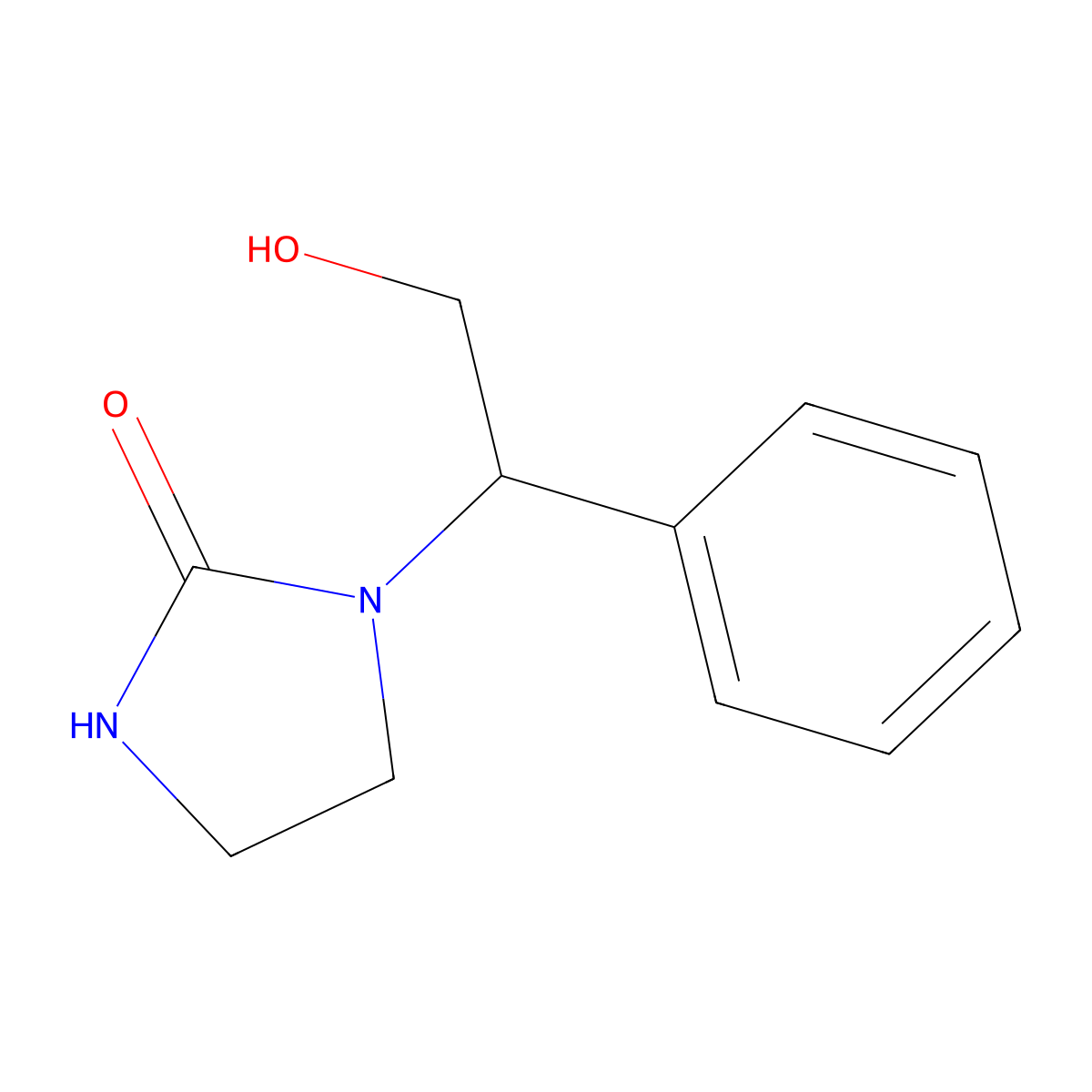 1-(2-Hydroxy-1-phenylethyl)imidazolidin-2-one molecular structure, CAS 1566273-72-0
