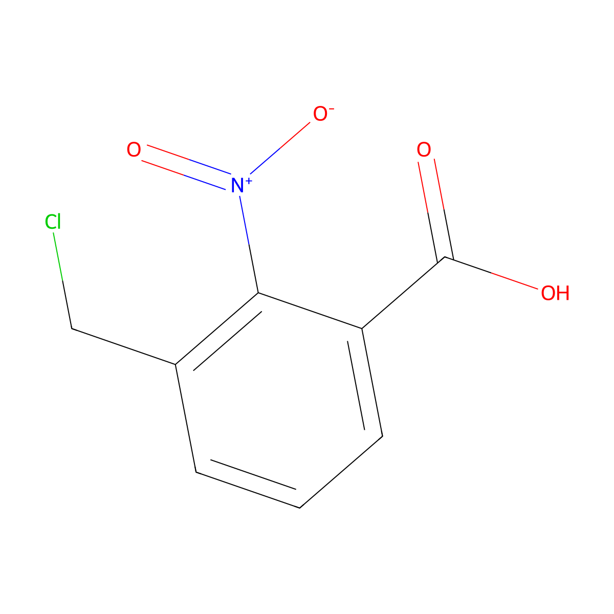 3-(Chloromethyl)-2-nitrobenzoic acid molecular structure, CAS 1566276-17-2