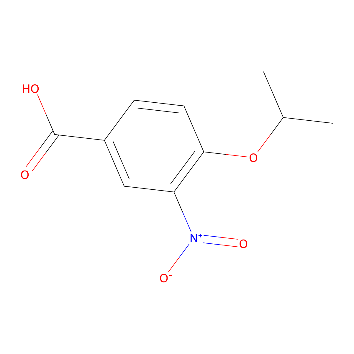 4-Isopropoxy-3-nitrobenzoic acid molecular structure, CAS 156629-52-6