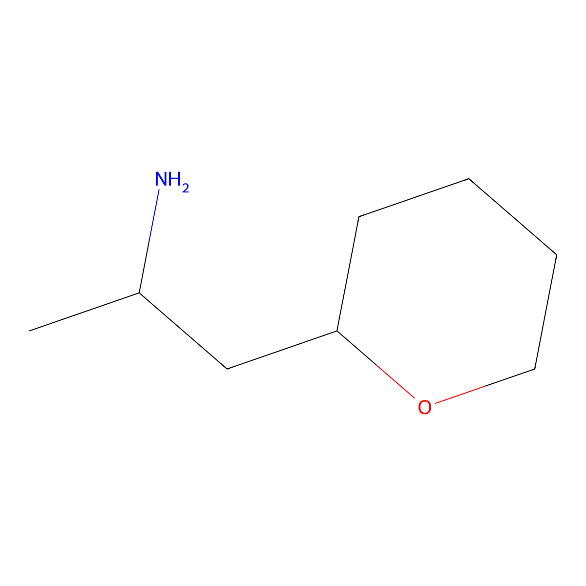 1-(Oxan-2-yl)propan-2-amine molecular structure, CAS 1566291-04-0