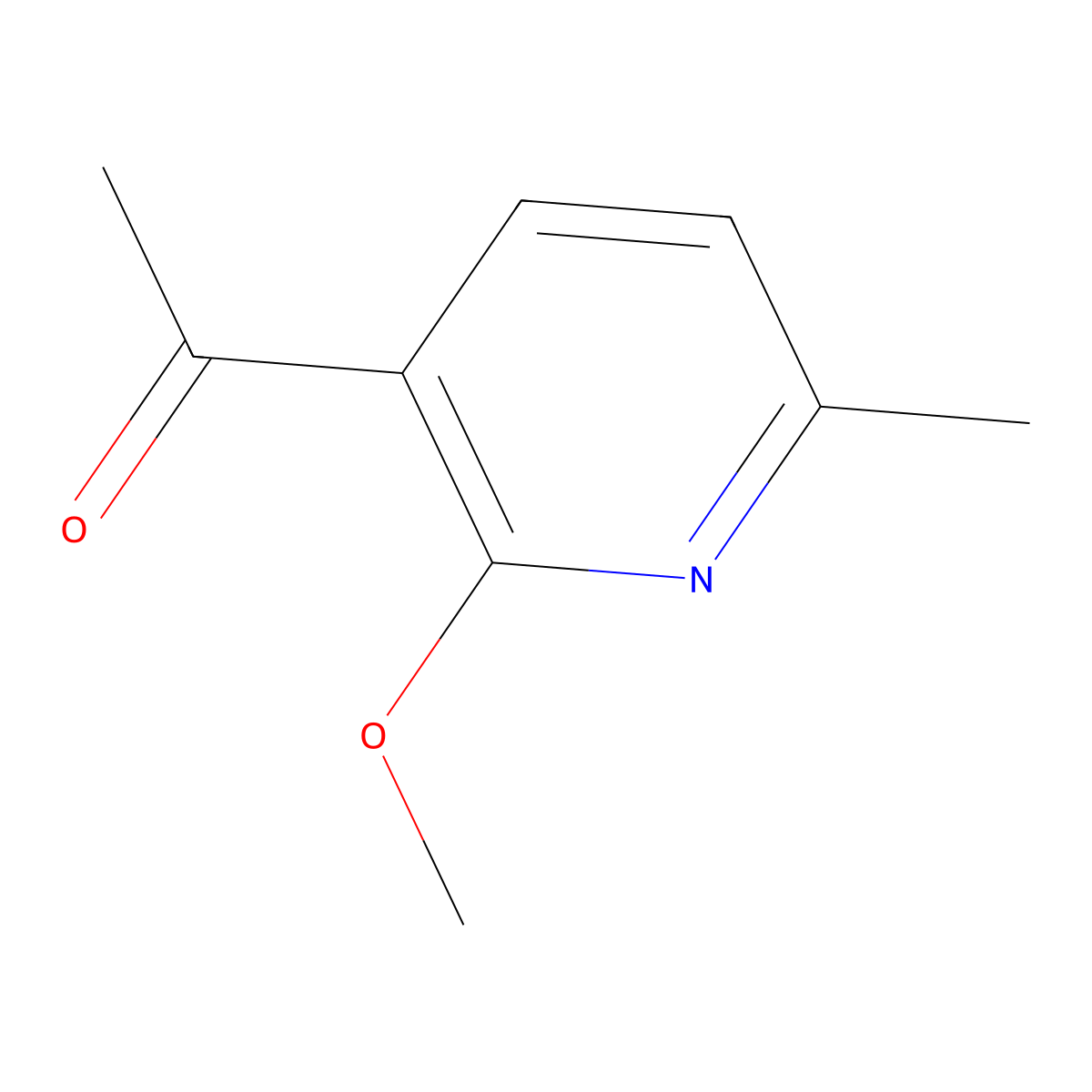 1-(2-Methoxy-6-methylpyridin-3-yl)ethan-1-one molecular structure, CAS 156630-73-8