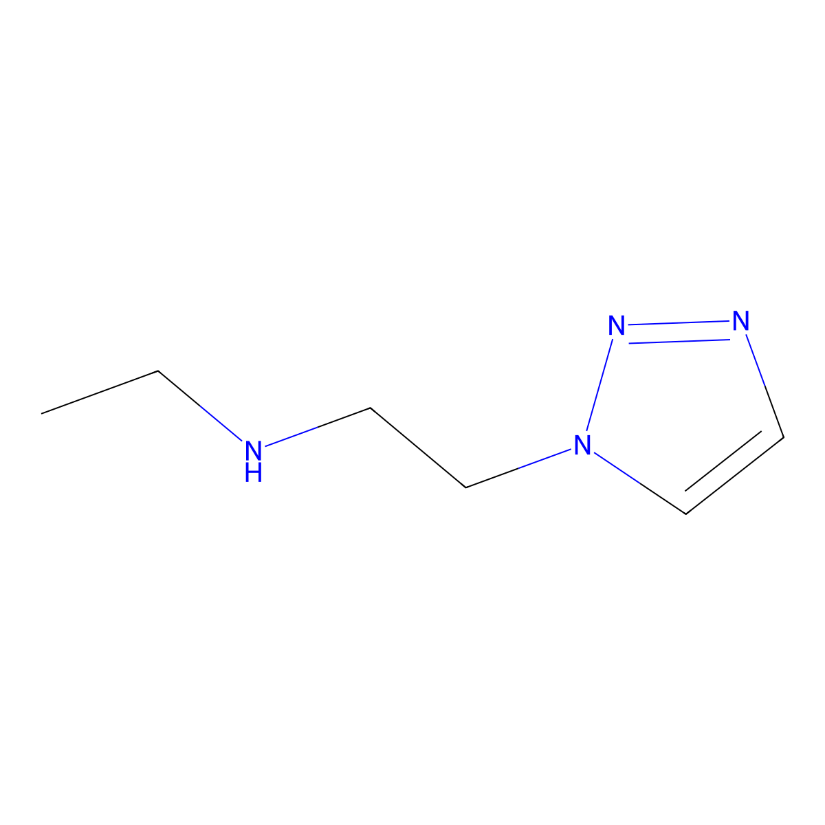 ethyl[2-(1H-1,2,3-triazol-1-yl)ethyl]amine molecular structure, CAS 1566322-22-2