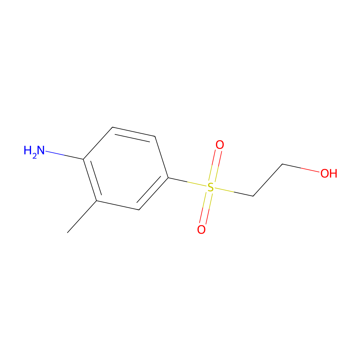 2-(4-Amino-3-methylbenzenesulfonyl)ethan-1-ol molecular structure, CAS 1566347-08-7