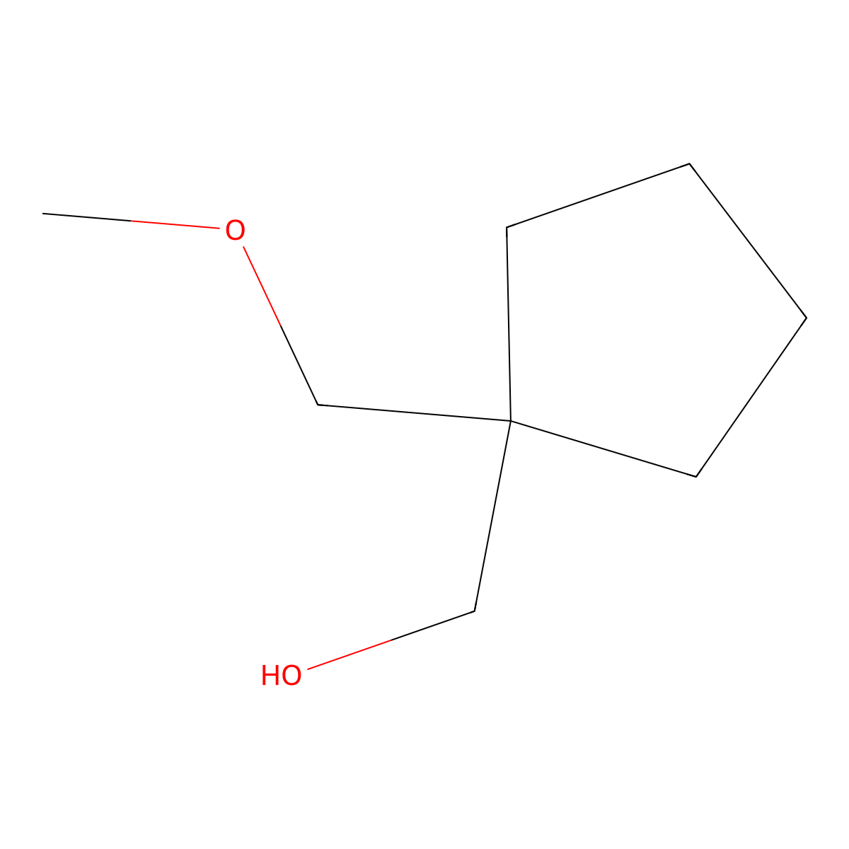 [1-(Methoxymethyl)cyclopentyl]methanol molecular structure, CAS 1566351-69-6