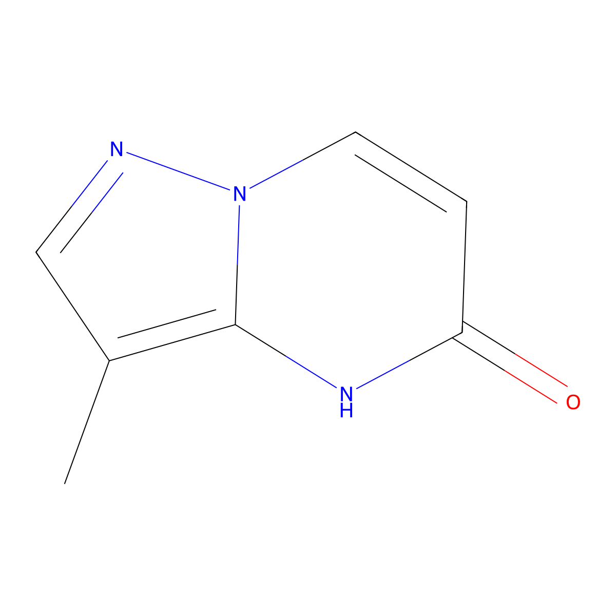 3-Methylpyrazolo[1,5-a]pyrimidin-5(4H)-one molecular structure, CAS 1566363-62-9