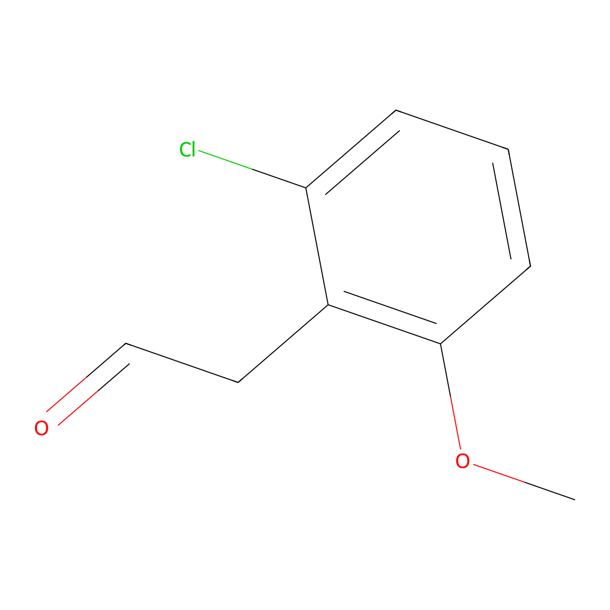 2-(2-Chloro-6-methoxyphenyl)acetaldehyde molecular structure, CAS 1566388-13-3