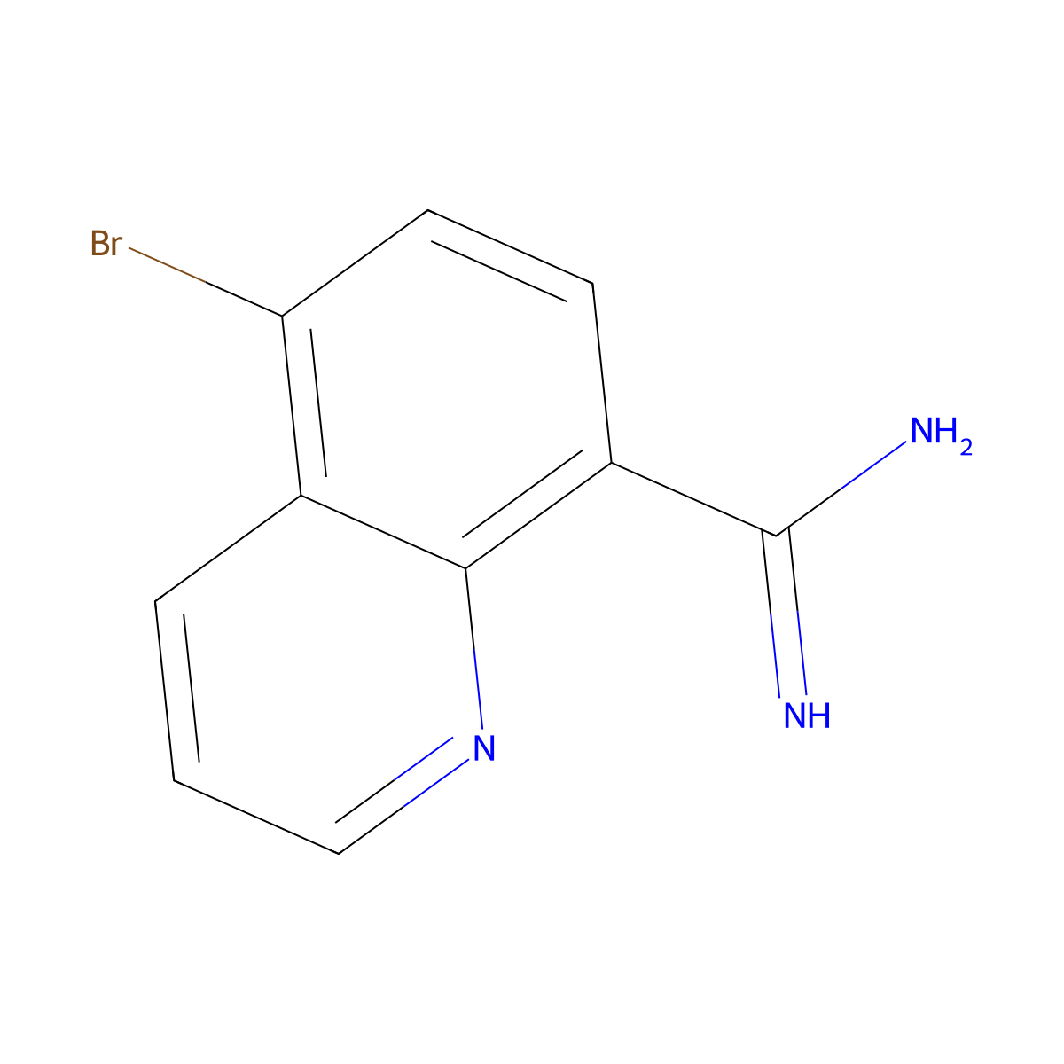 5-Bromoquinoline-8-carboximidamide molecular structure, CAS 1566391-16-9