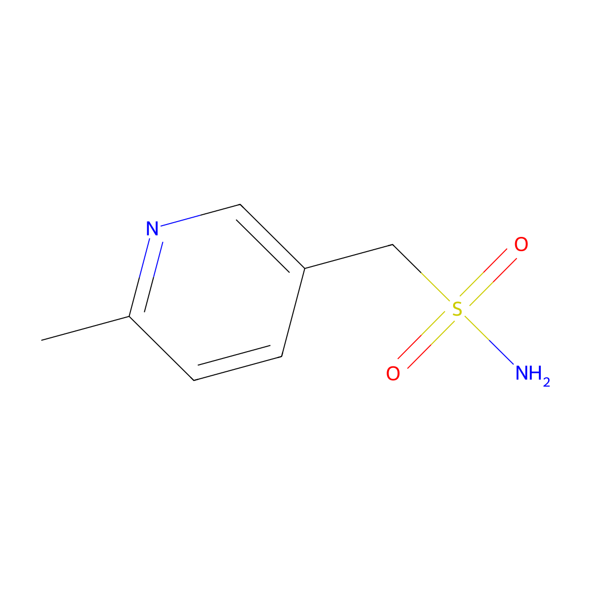 (6-Methylpyridin-3-yl)methanesulfonamide molecular structure, CAS 1566414-51-4