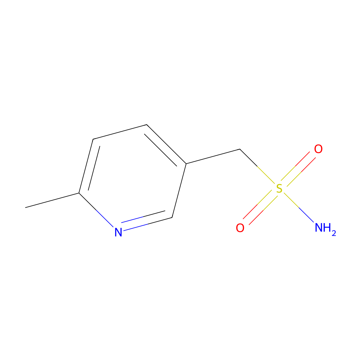 (6-Methylpyridin-3-yl)methanesulfonamide molecular structure, CAS 1566414-51-4
