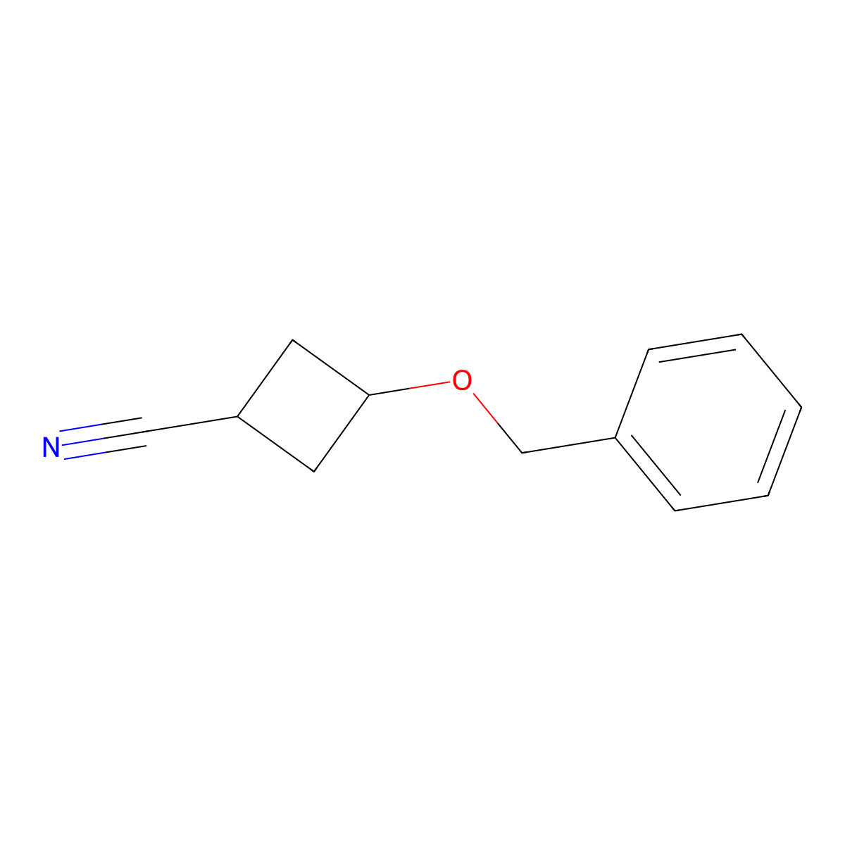 3-(Benzyloxy)cyclobutanecarbonitrile molecular structure, CAS 1566444-05-0