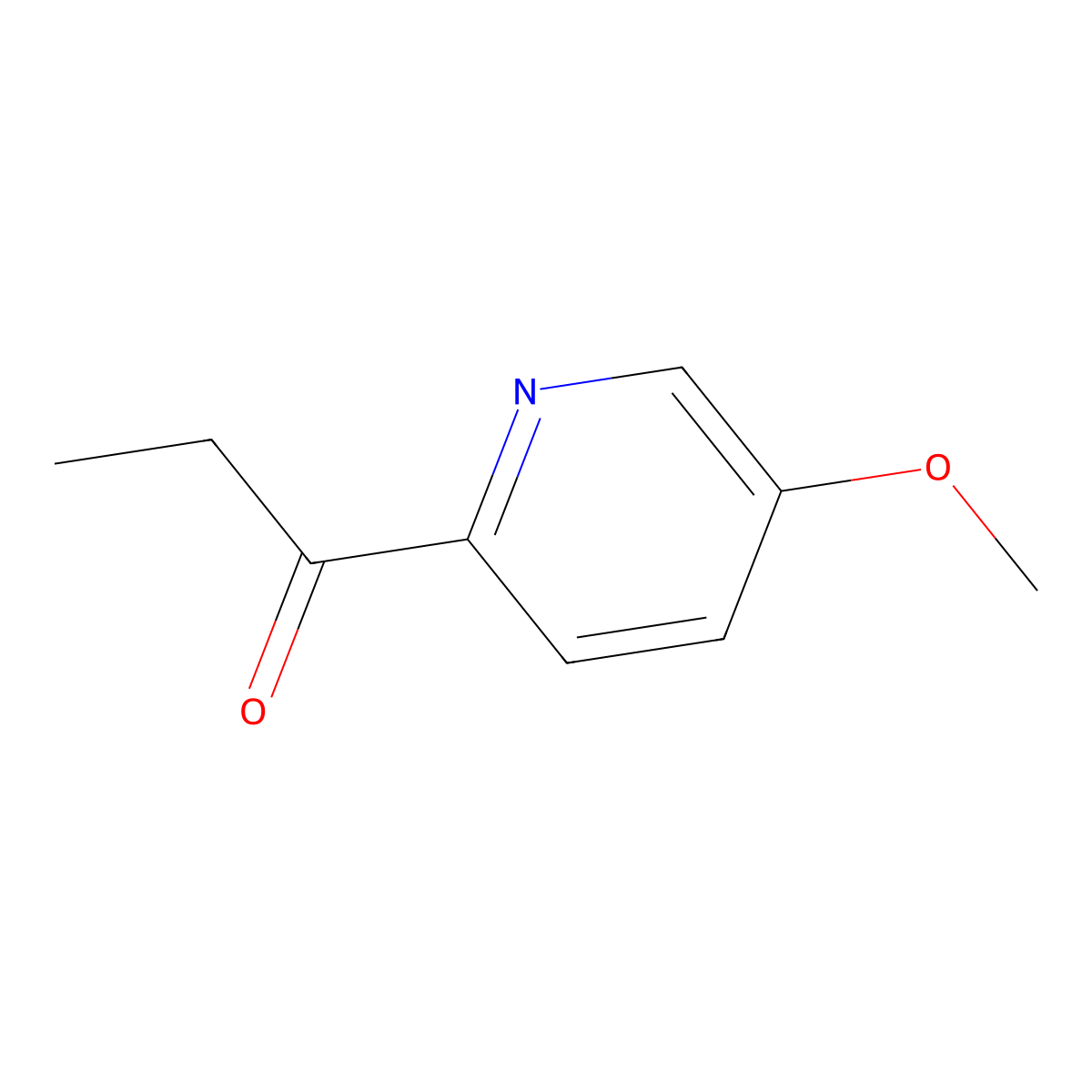 1-(5-Methoxypyridin-2-yl)propan-1-one molecular structure, CAS 1566456-87-8