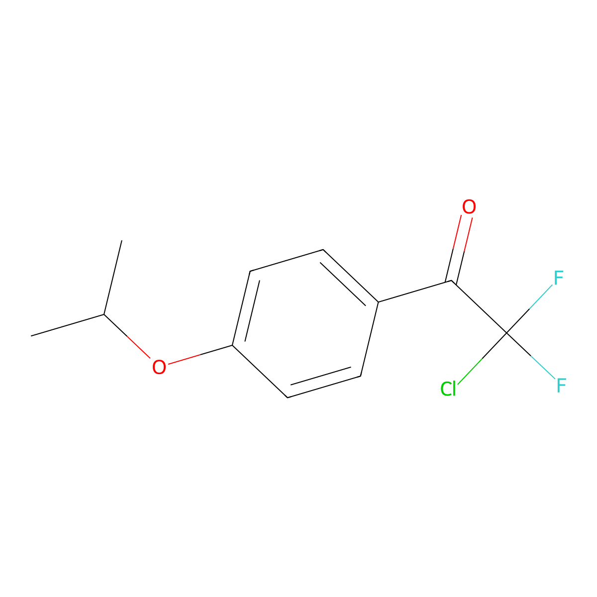 2-Chloro-2,2-difluoro-1-(4-isopropoxyphenyl)ethanone molecular structure, CAS 1566459-83-3