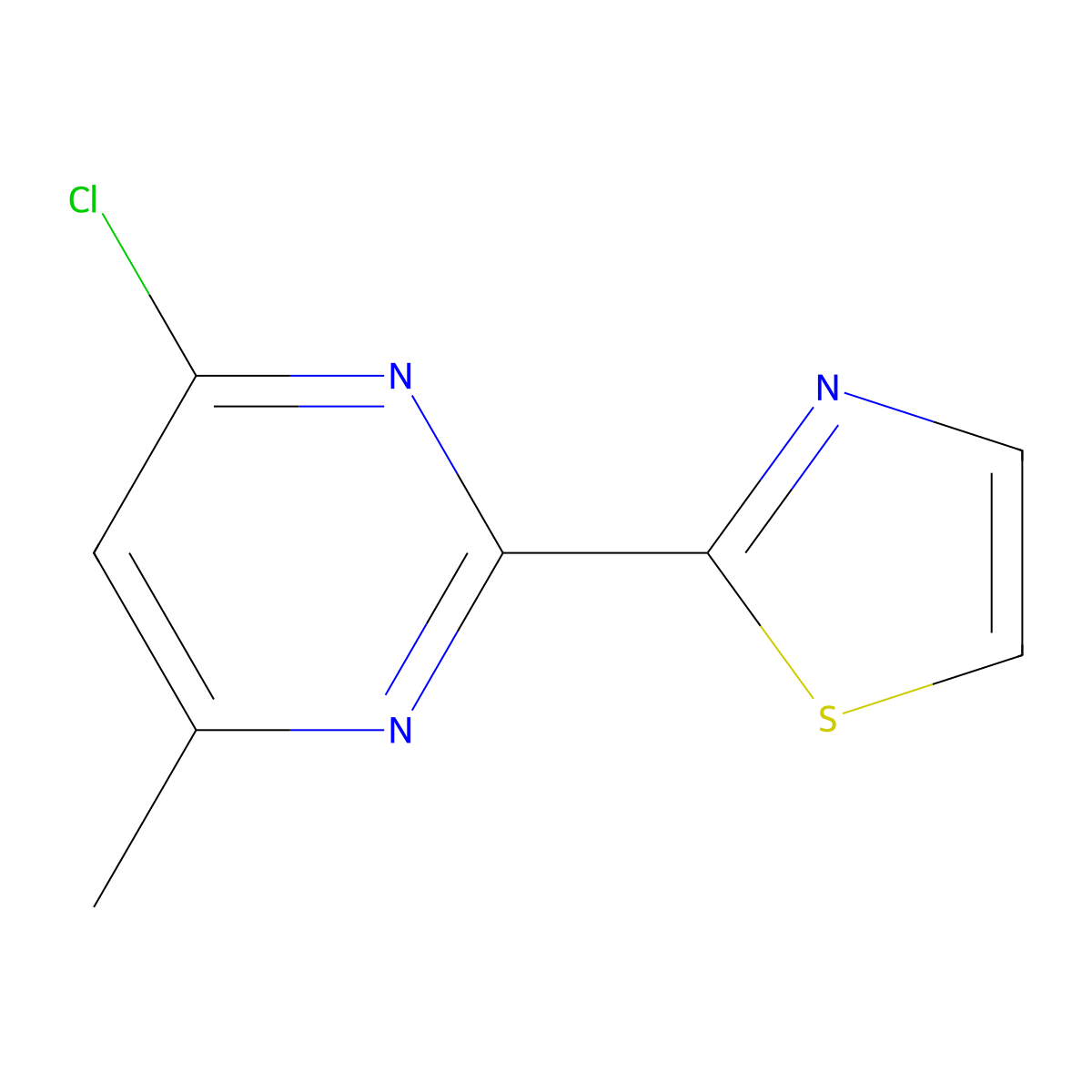 2-(4-Chloro-6-methylpyrimidin-2-yl)-1,3-thiazole molecular structure, CAS 1566466-91-8