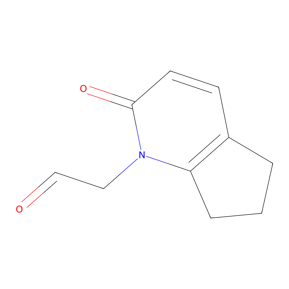 2-{2-oxo-1H,2H,5H,6H,7H-cyclopenta[b]pyridin-1-yl}acetaldehyde molecular structure, CAS 1566470-85-6