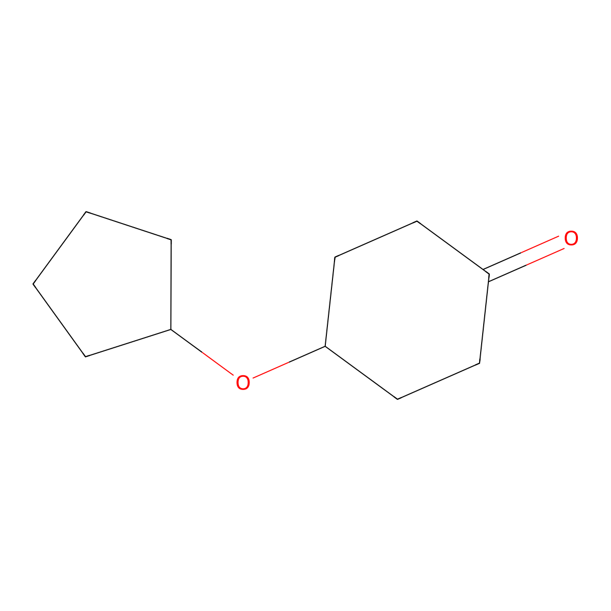 4-(Cyclopentyloxy)cyclohexan-1-one molecular structure, CAS 1566478-08-7